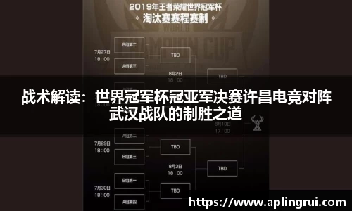 战术解读：世界冠军杯冠亚军决赛许昌电竞对阵武汉战队的制胜之道